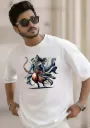 Lord Ram Graphic Oversized T-Shirt - Divine Warrior Edition