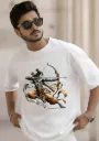Lord Rama Archer Graphic Oversized T-Shirt | Streetwear Hindu Mythology Divine Art Men’s Tee