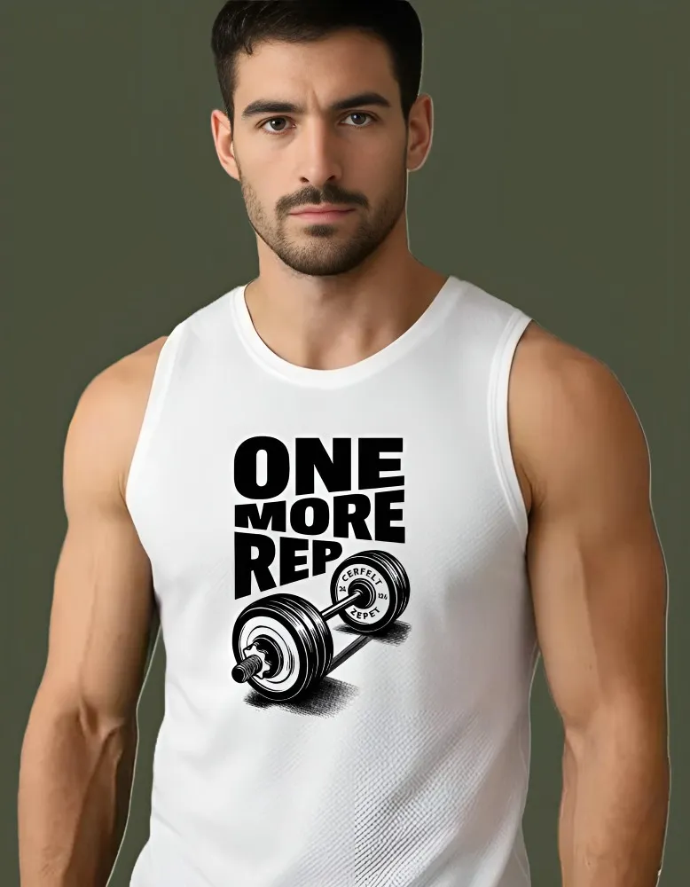 Premium "One More Rep" Men's Workout Tank Top