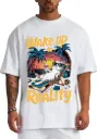 "Wake Up to Reality" Neon Sunset Tee