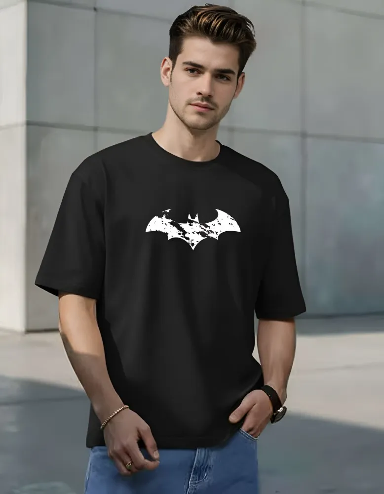 [Bat13-S] Gotham Vigilante Oversized Tee (S, Front)