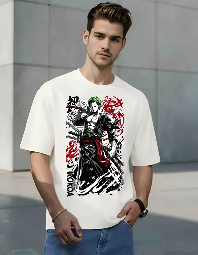 [Zoro46-S] The Grand Line Heritage: One Piece Signature Series Tee (S, Front, White)